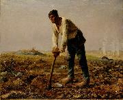 Jean-Franc Millet Man with a hoe Spain oil painting artist